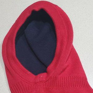 Kids wool very warm hat balaclava protects neck two-sided